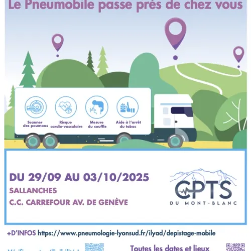 Le pneumobile, premier camion de dépistage du cancer du poumon en France